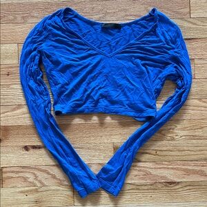 Blue Long Sleeve Women's Top